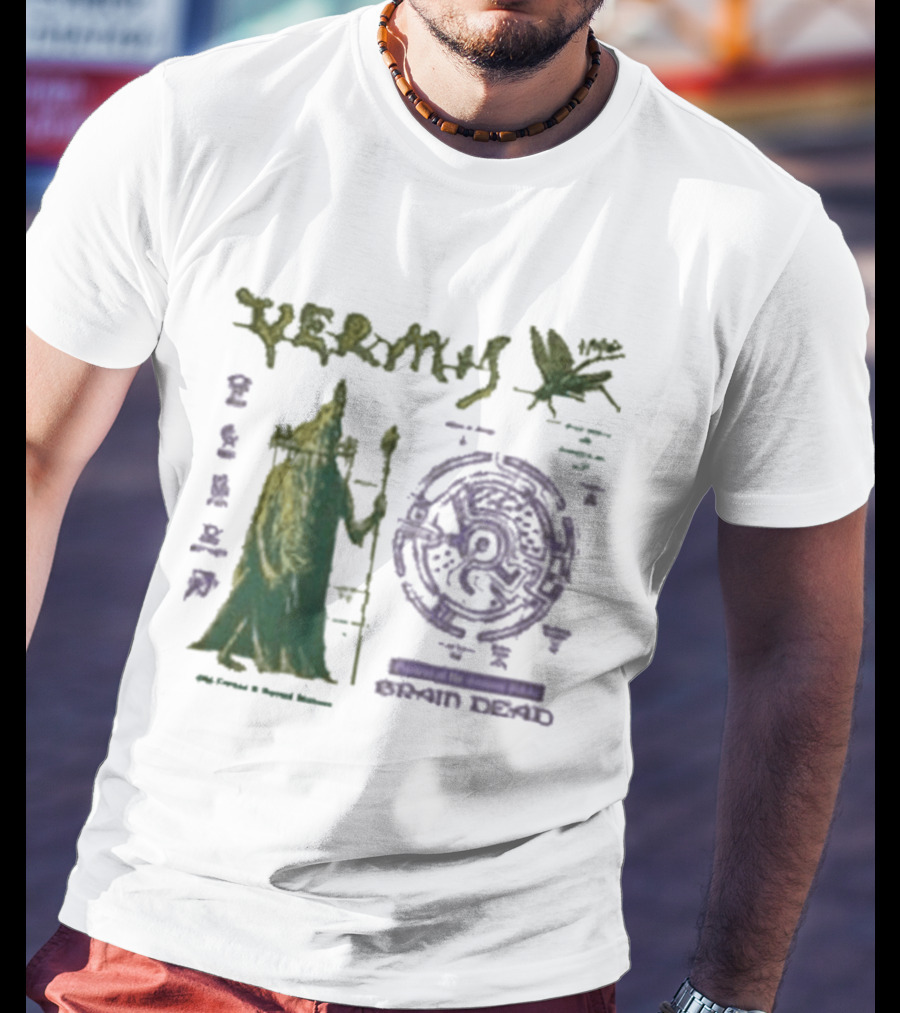 Vermis Brain Dead Fantasy Games Old Curses Mystic Frog Wizard T-Shirt