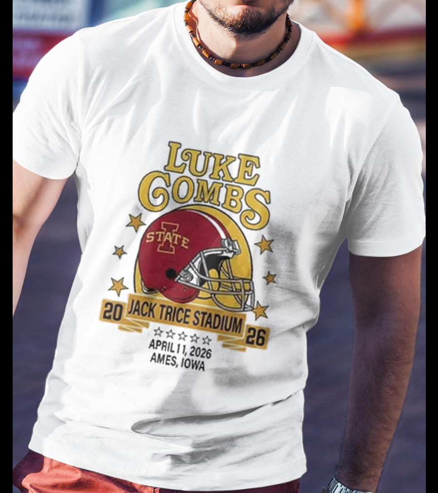 Luke Combs Iowa State Cyclones Jack Trice Stadium April 1 2026 Ames Iowa T-Shirt