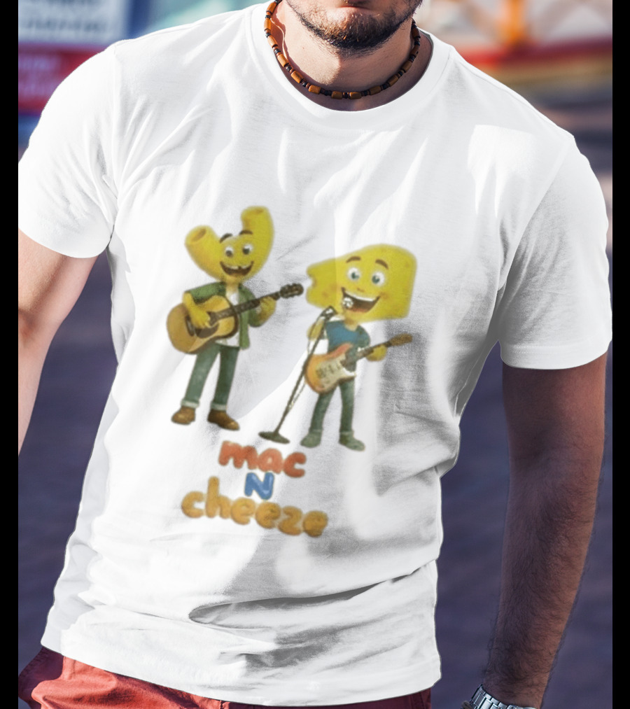 Nashville Predators Mac N Cheese Characters Guitar Duo T-Shirt