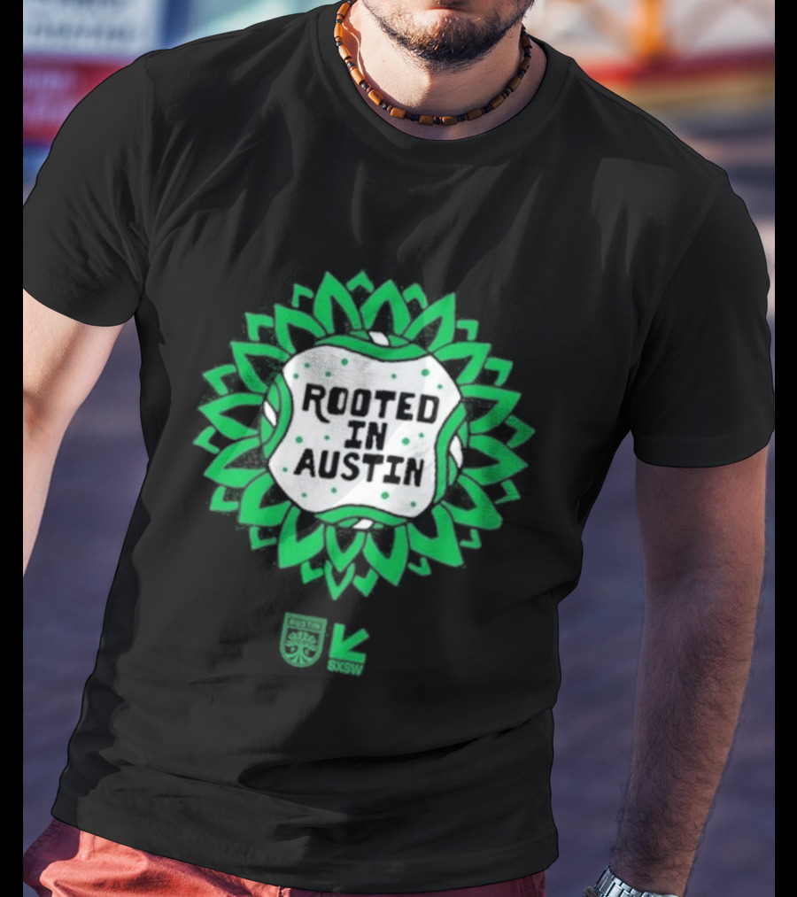 Rooted In Austin Austin FC SXSW Collaboration T-Shirt