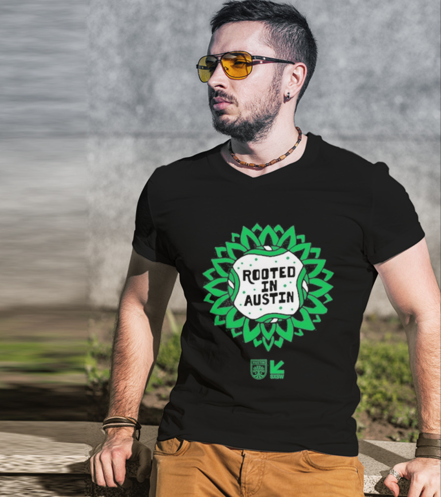 Rooted In Austin Austin FC SXSW Collaboration T-Shirt