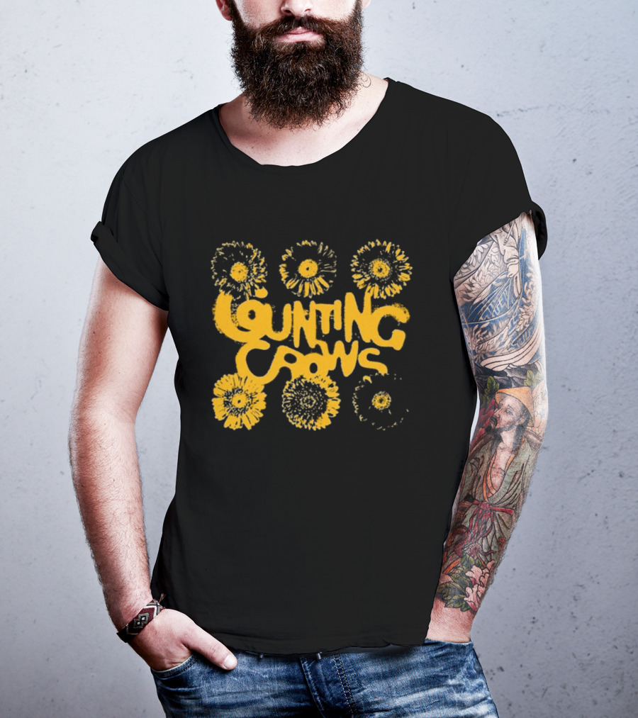 Counting Crows 90's Flower Power Aesthetic T-Shirt
