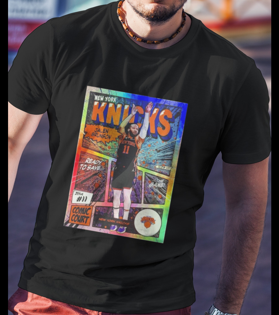 New York Knicks Jalen Brunson Comic Court Issue 11 T-Shirt