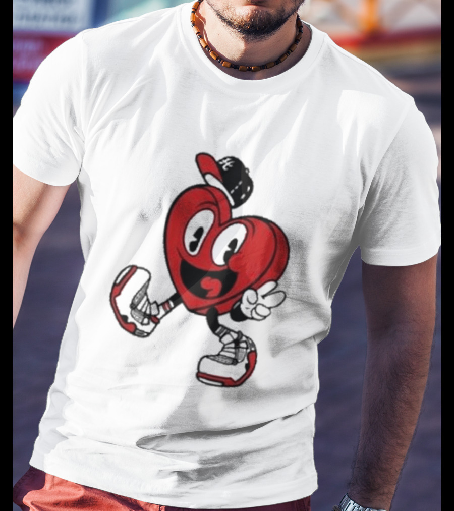 Hulvey Love Like That Heart Character Cartoon T-Shirt