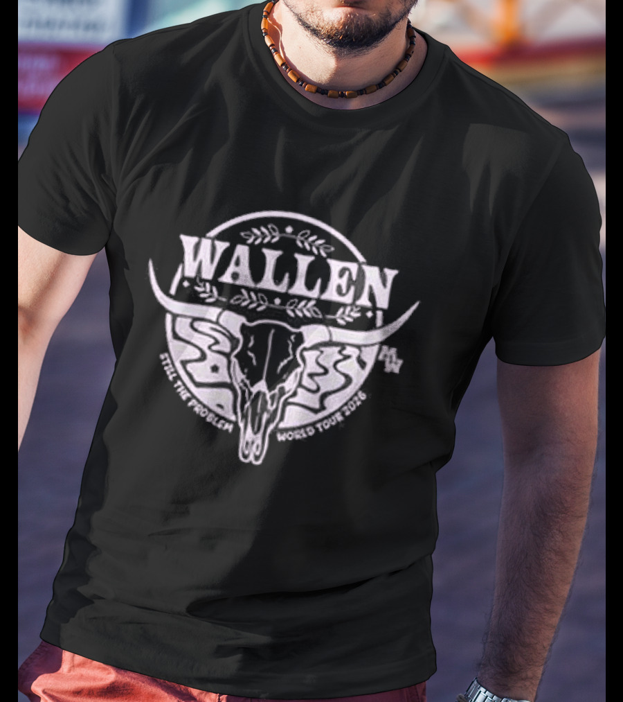 Morgan Wallen X Minnesota Vikings Skull And Crossbones Collaboration T-Shirt