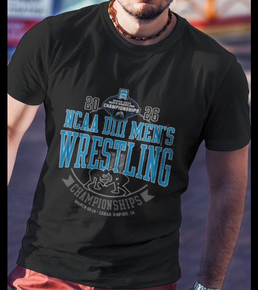NCAA DIII Men's Wrestling Championships 2026 March 13 14 Cedar Rapids T-Shirt