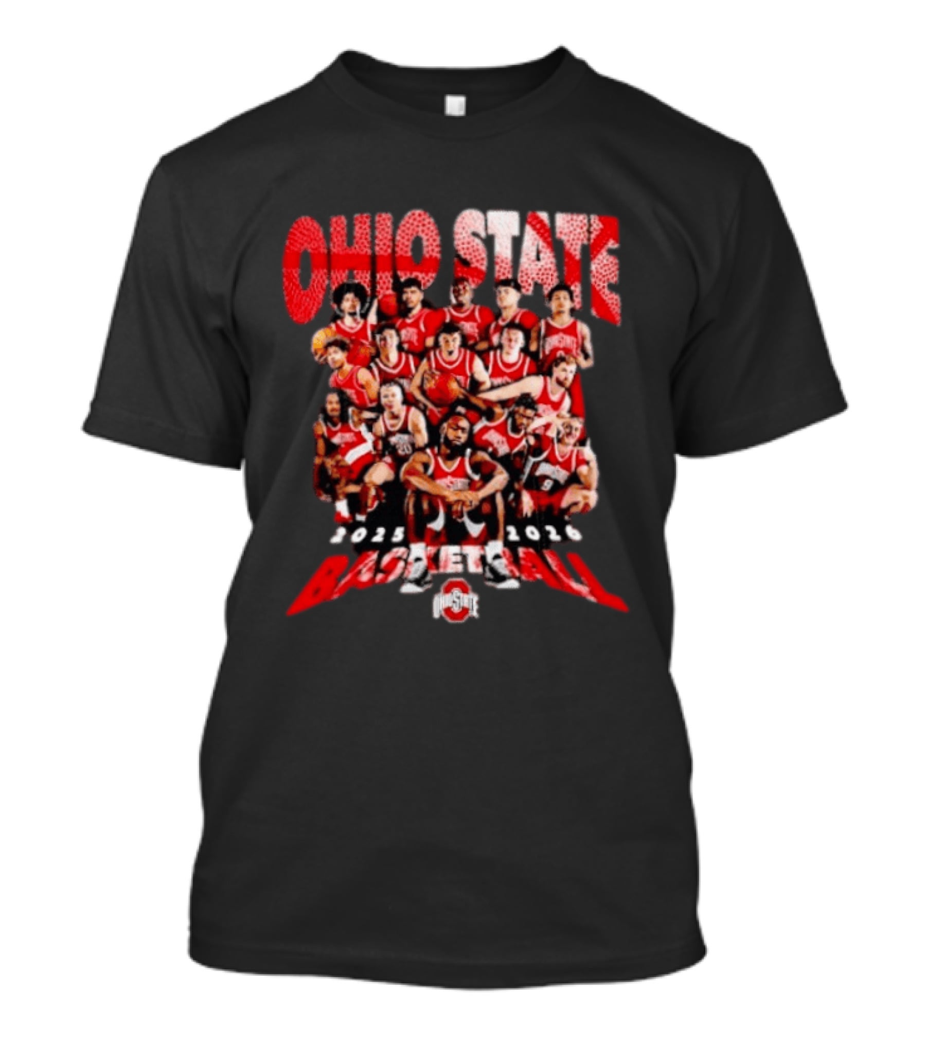 Ohio State Buckeyes Basketball 2025 2026 Team Members T-Shirt