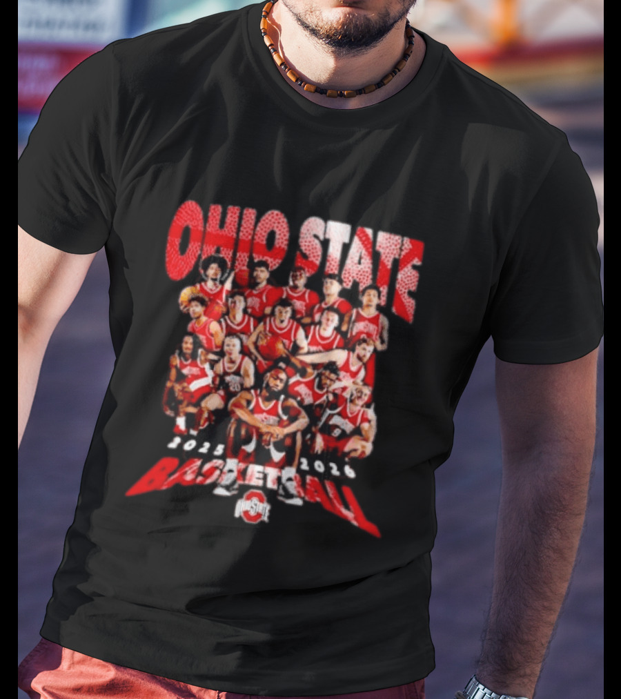 Ohio State Buckeyes Basketball 2025 2026 Team Members T-Shirt