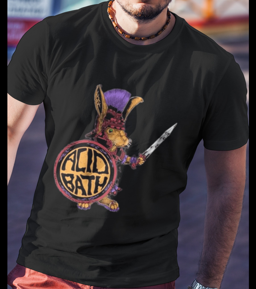 Acid Bath Roman Rabbit Gladiator Warrior Event T-Shirt