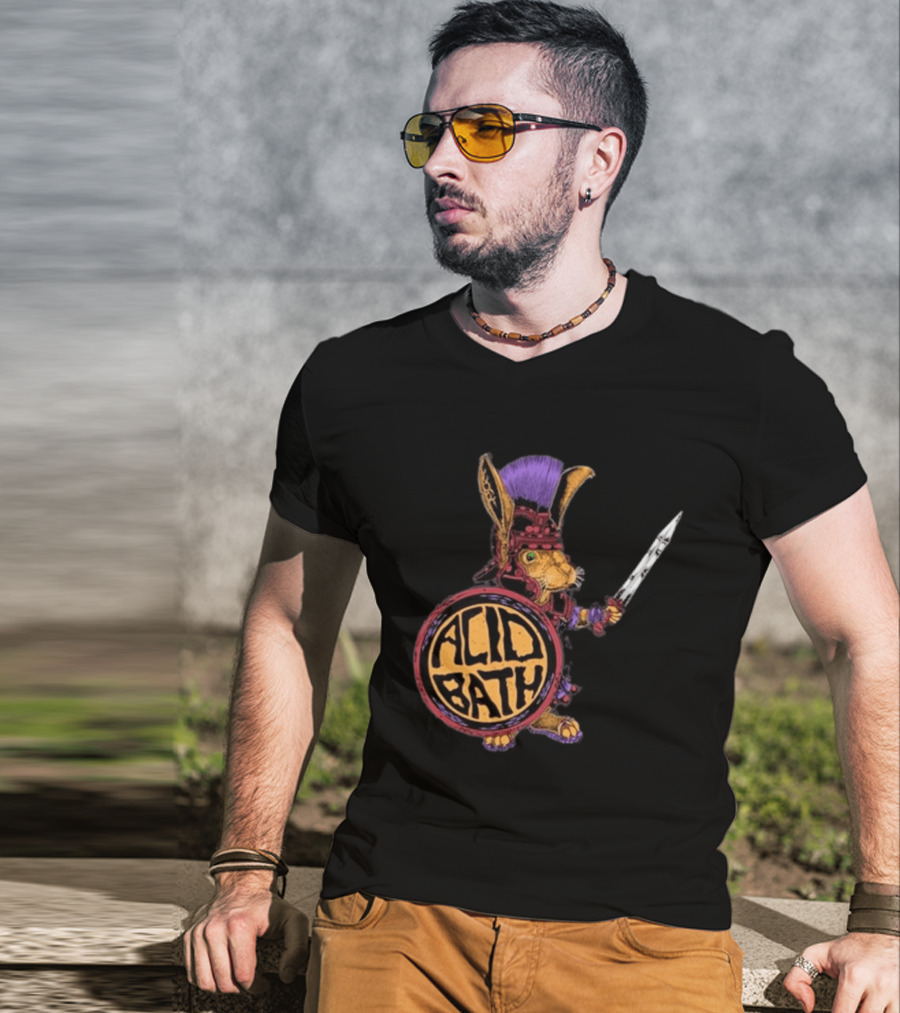 Acid Bath Roman Rabbit Gladiator Warrior Event T-Shirt