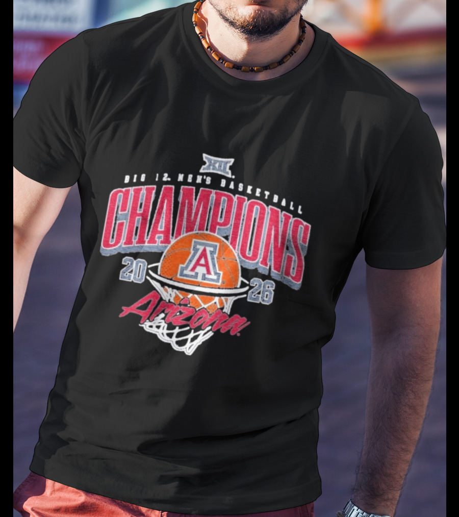 Arizona Big 12 Men's Basketball Champions 2026 T-Shirt