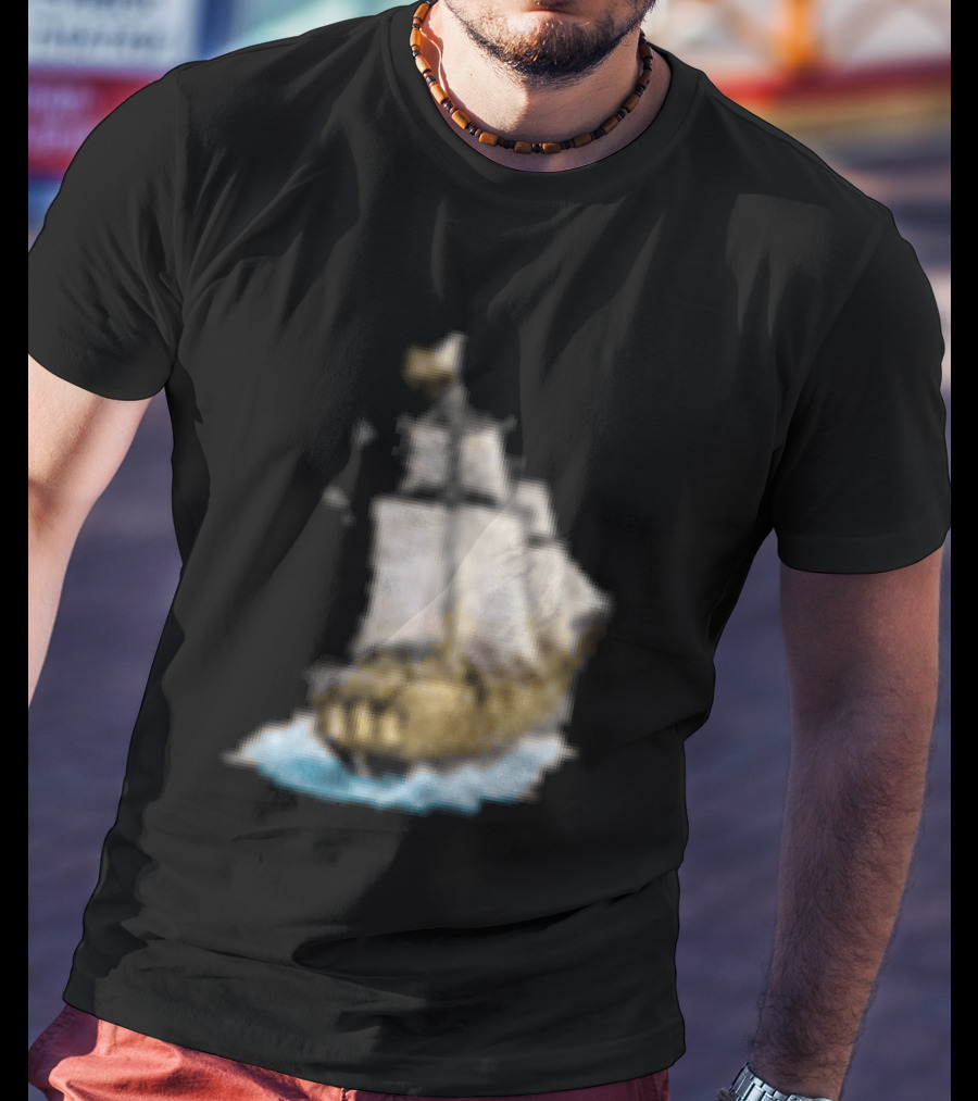 Johnny Blue Skies Dark Clouds Mutiny Midnight Ship Adventure T-Shirt