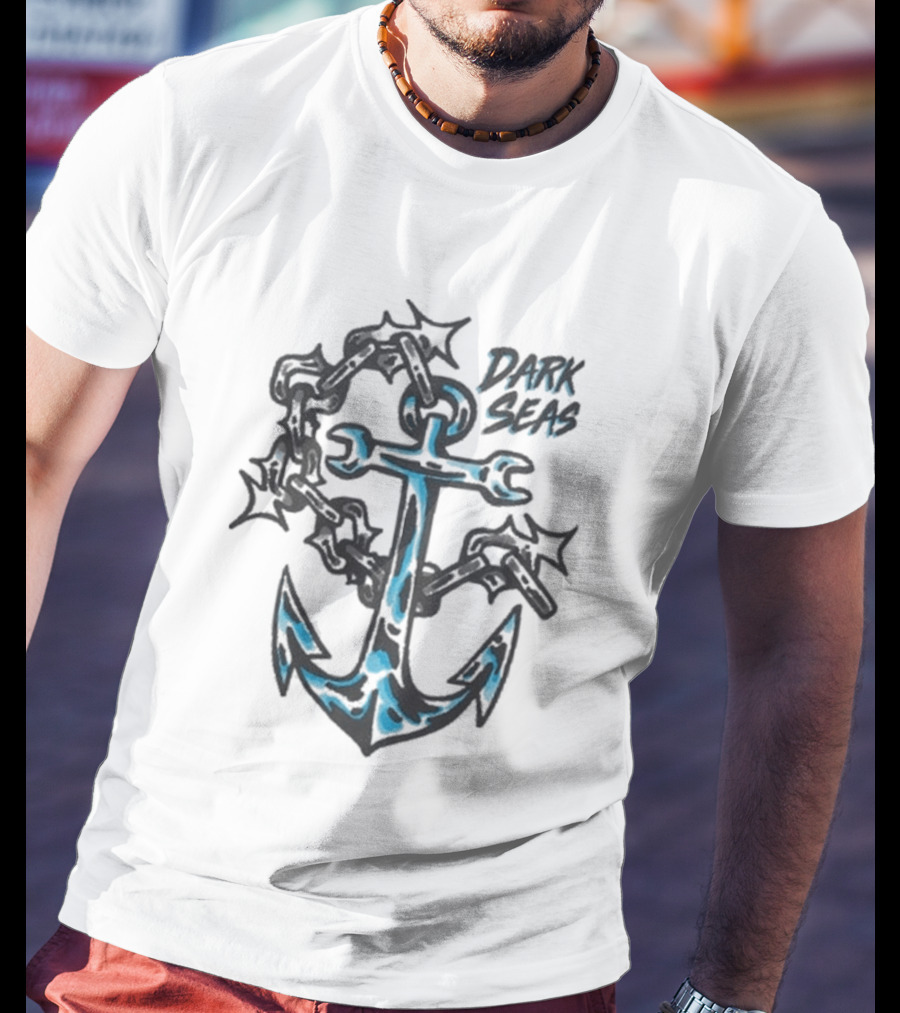 Dark Seas Anchor Wrench With Black Chains T-Shirt