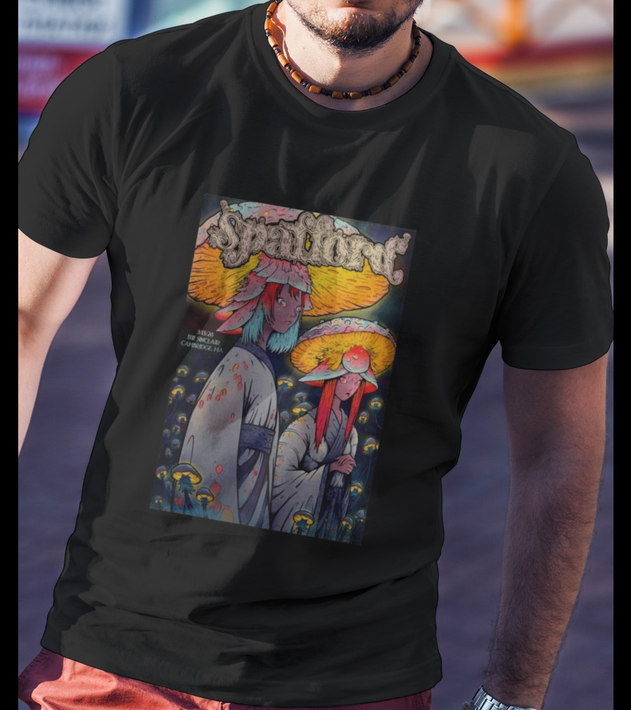 Spafford March 13 2026 The Sinclair Cambridge MA Psychedelic Mushroom Characters T-Shirt