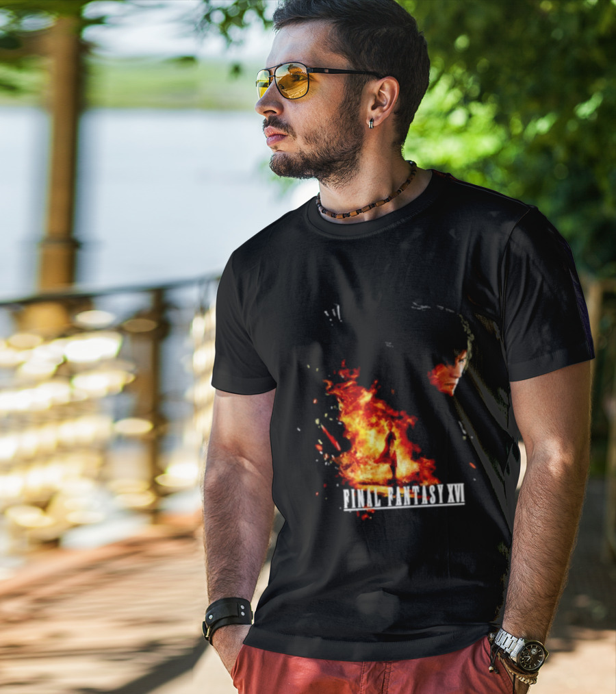Ben Starr Final Fantasy XVI Fire Element T-Shirt