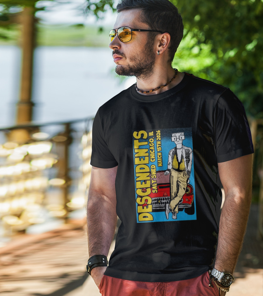 Descendents Salt Shed Chicago IL March 15th 2026 Tour T-Shirt