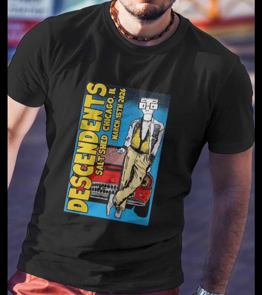 Descendents Salt Shed Chicago IL March 15th 2026 Tour T-Shirt