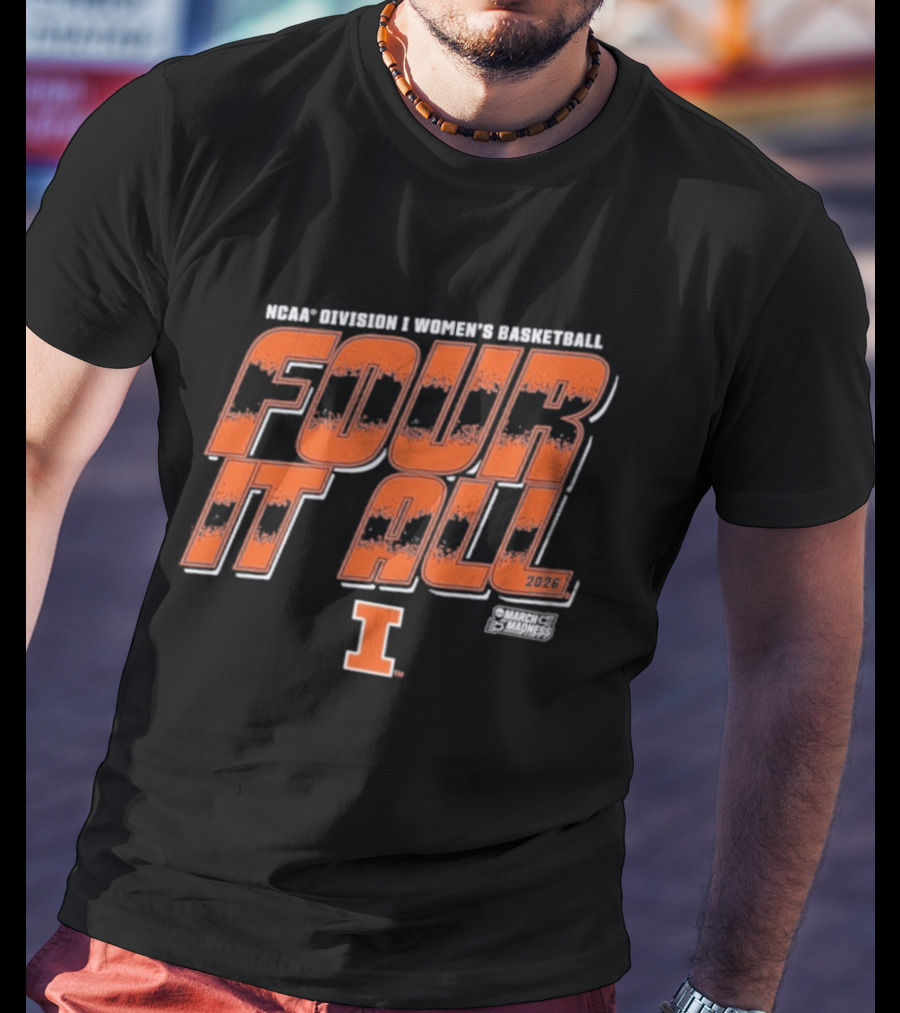 ILLINI Fighting Women's Basketball Four It All 2026 T-Shirt