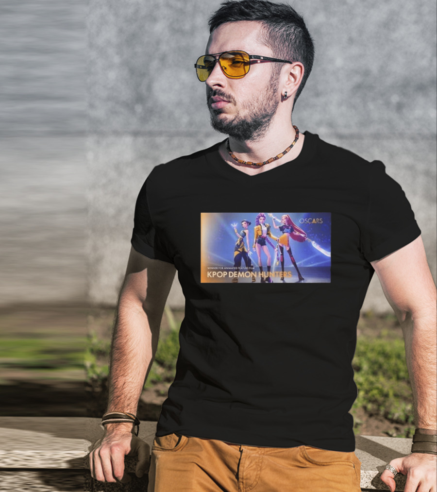 K Pop Demon Hunters Winner Oscar For Animated Feature Film Oscars T-Shirt