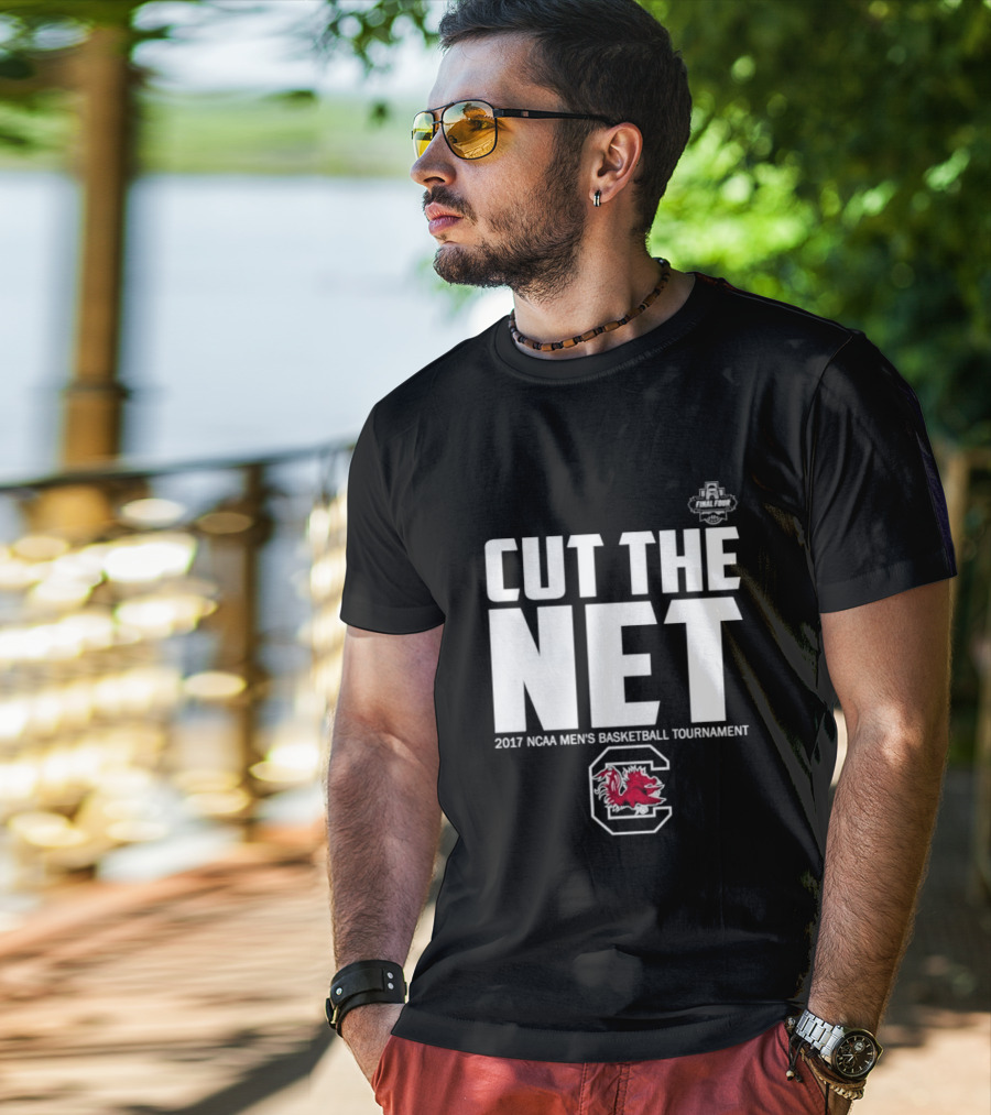 Cut The Net 2017 NCAA Men's Basketball Tournament South Carolina T-Shirt