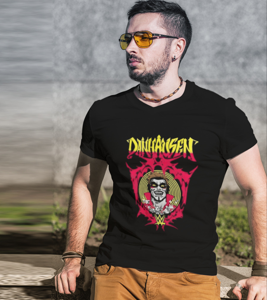 Danhausen You Are Cursed Vintage Face Art W T-Shirt