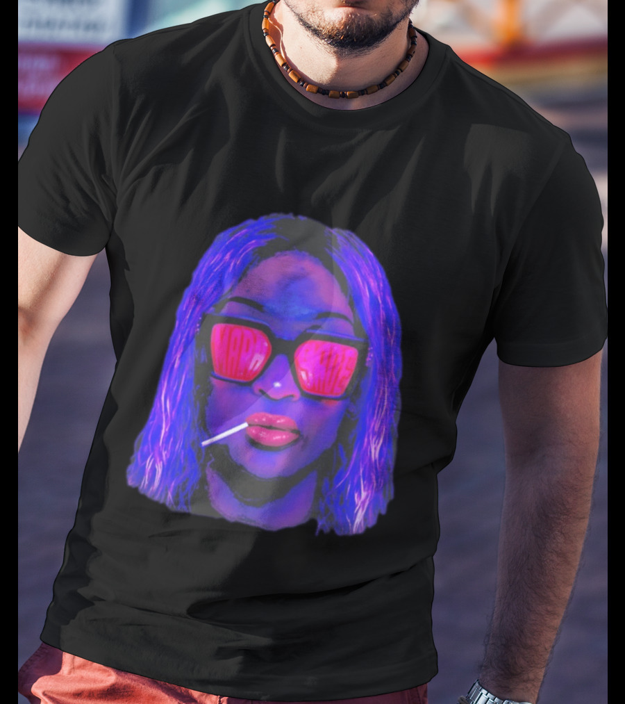 Mara Sadé Lollipop Neon Sunglasses Pop T-Shirt
