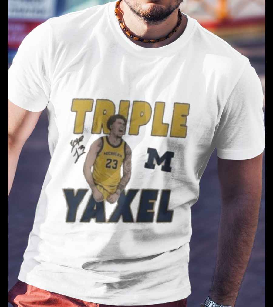Michigan Triple M Yaxel 23 Basketball Jersey T-Shirt