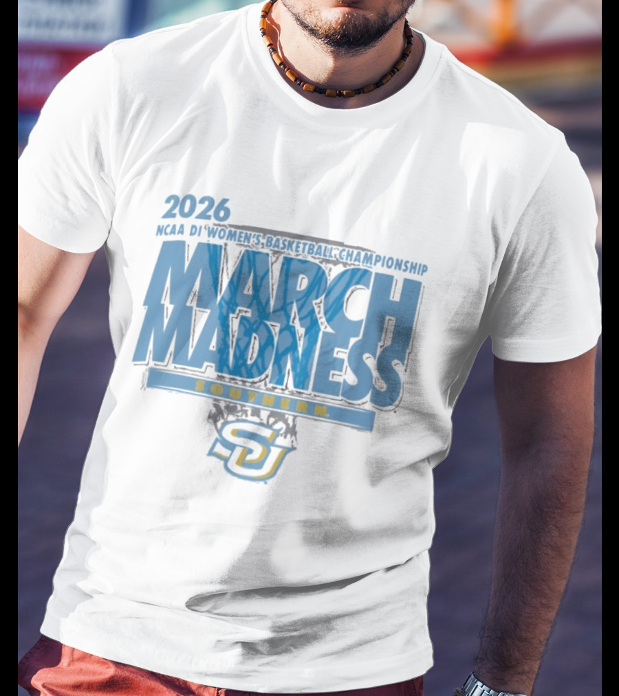 Southern Jaguars 2026 NCAA DI Women's Basketball Championship March Madness First Four T-Shirt