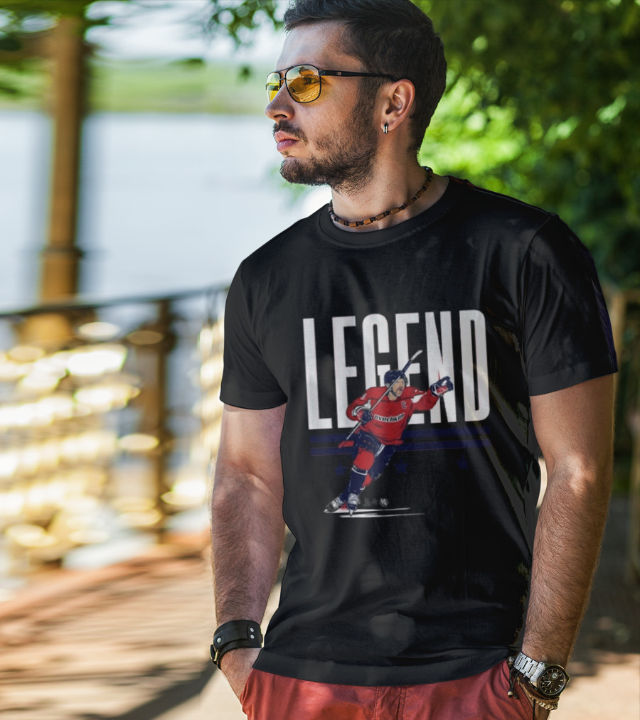 Alex Ovechkin Legend Hockey Captain Red Jersey T-Shirt