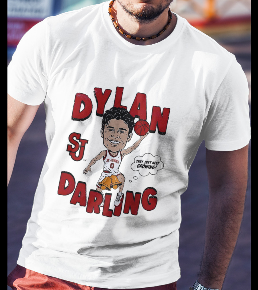 Dylan Darling St. John's Red Storm Caricature Comic T-Shirt