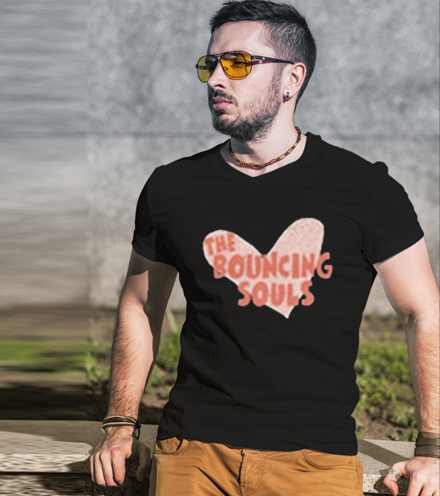 The Bouncing Souls Heart Shaped Hopeless Romantic T-Shirt
