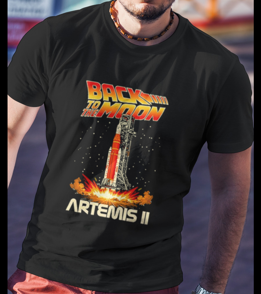 Back To The Moon Artemis II Rocket Launch T-Shirt