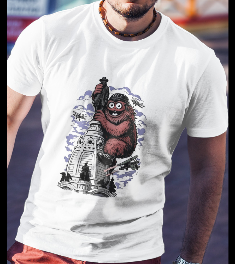 Gritty Kong Embrace Philadelphia City Hall T-Shirt