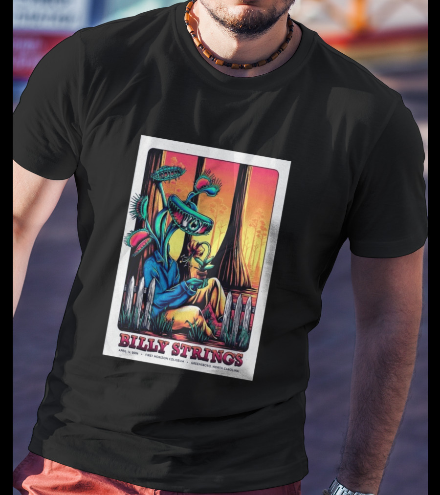 Billy Strings April 14 2026 First Horizon Coliseum Greensboro North Carolina Botanical T-Shirt