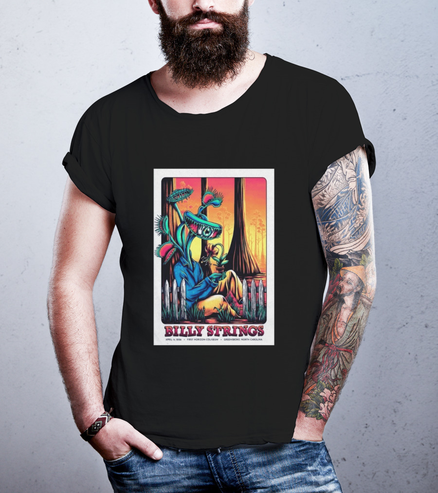 Billy Strings April 14 2026 First Horizon Coliseum Greensboro North Carolina Botanical T-Shirt