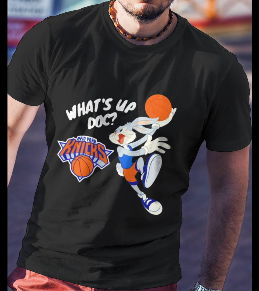 Bugs Bunny New York Knicks What's Up Doc Basketball T-Shirt