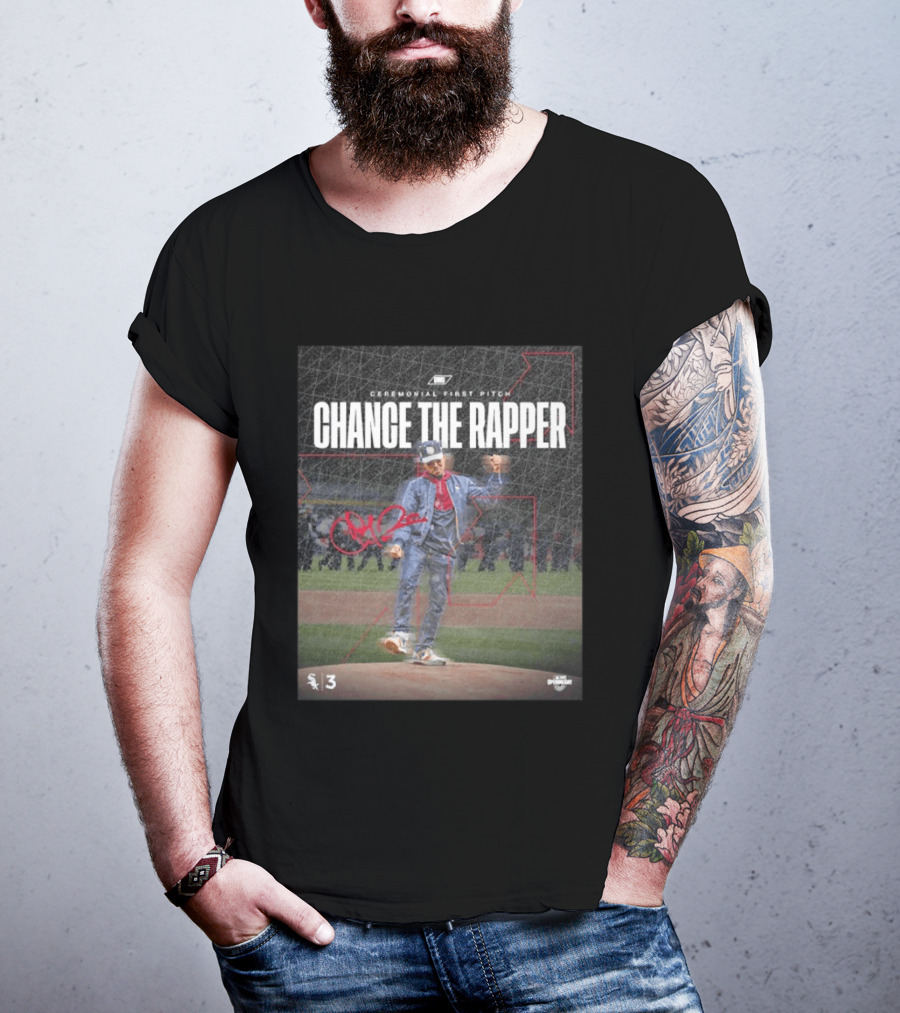 Chance The Rapper Ceremonial First Pitch Chicago White Sox Opening Day 2026 T-Shirt