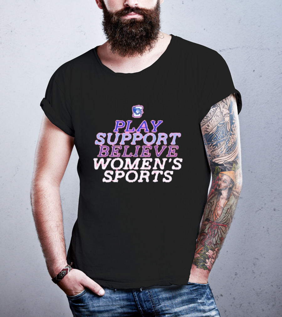 Creighton Bluejays Play Support Believe Women's Sports T-Shirt