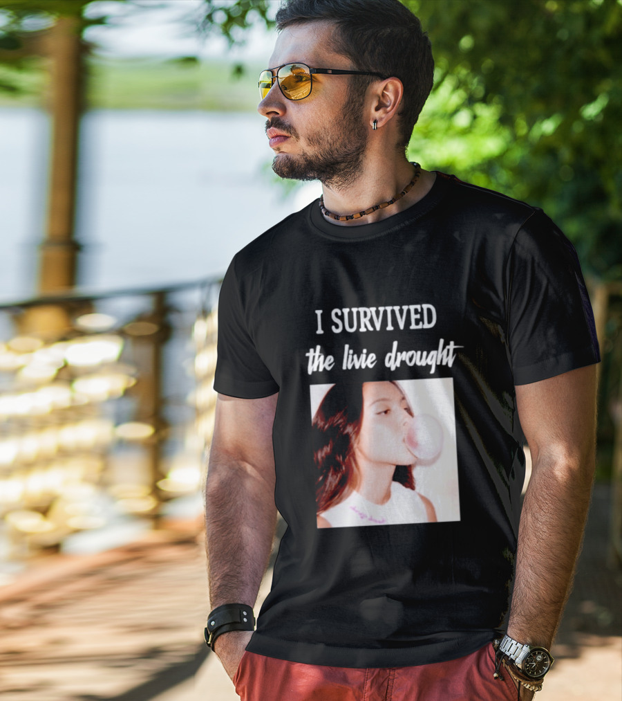 Olivia Rodrigo I Survived The Livie Drought Bubblegum Aesthetic T-Shirt