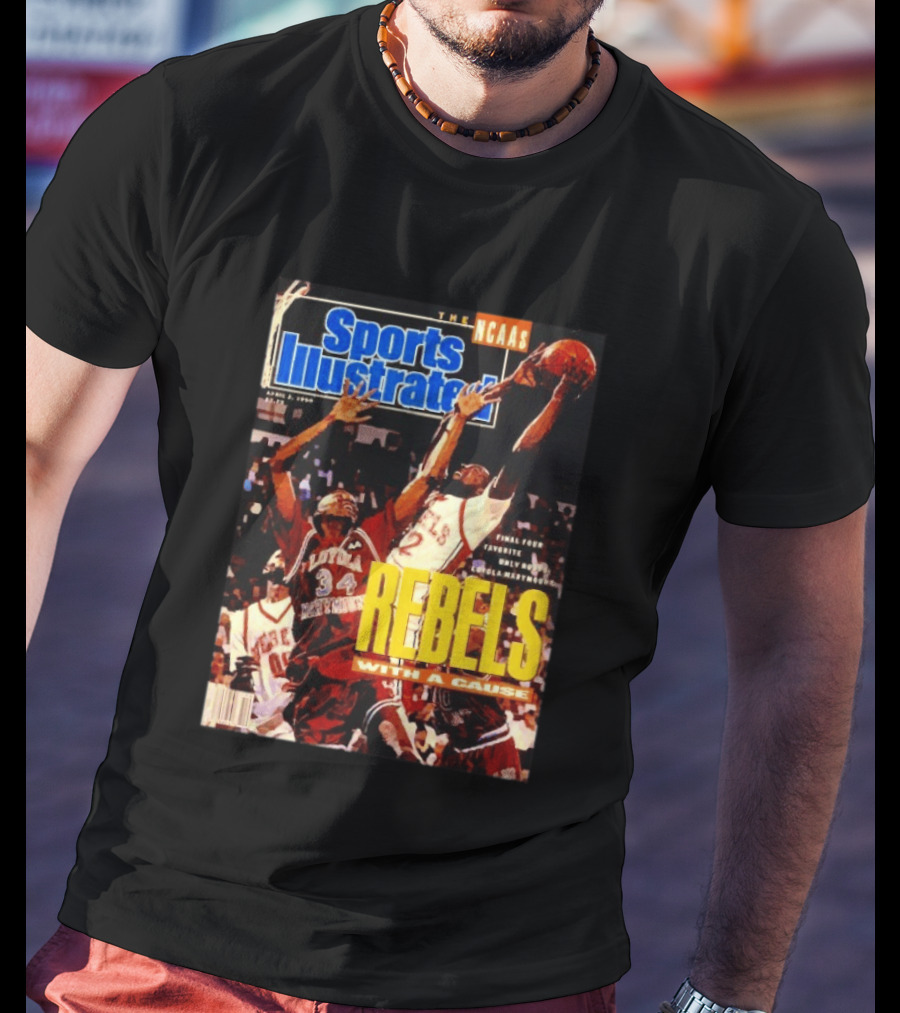Sports Illustrated NCAA Rebels With A Cause April 1990 Final Four Loyola Marymount T-Shirt