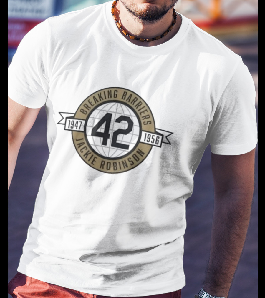 Jackie Robinson Breaking Barriers No 42 1947 1956 T-Shirt