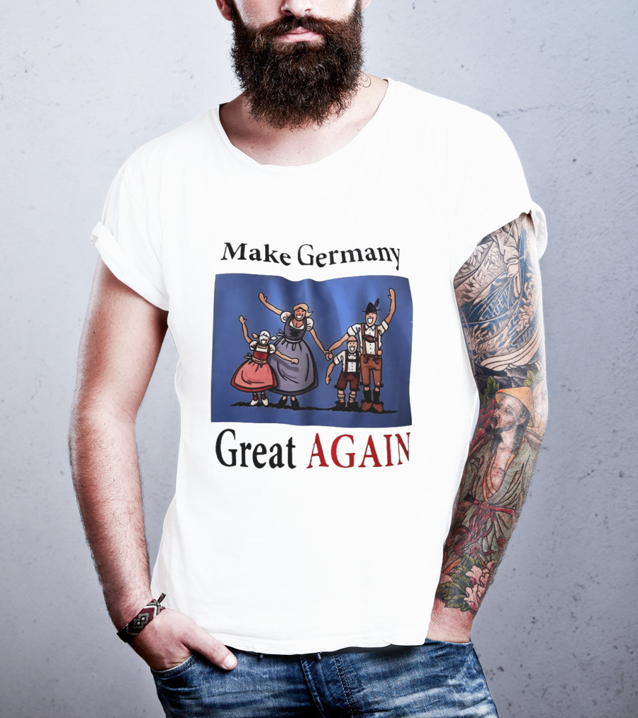 Make Germany Great Again Dirndl Lederhosen Family Celebration T-Shirt