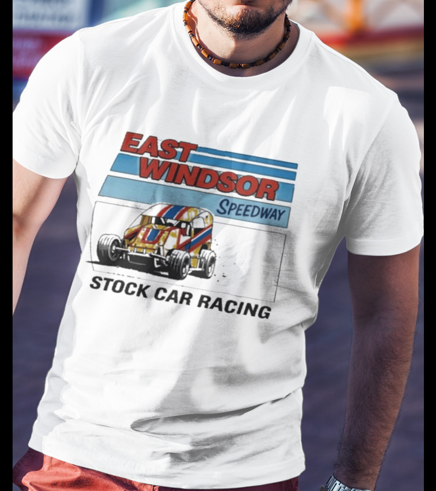 East Windsor Speedway Stock Car Racing Vintage Classic Auto Racing T-Shirt