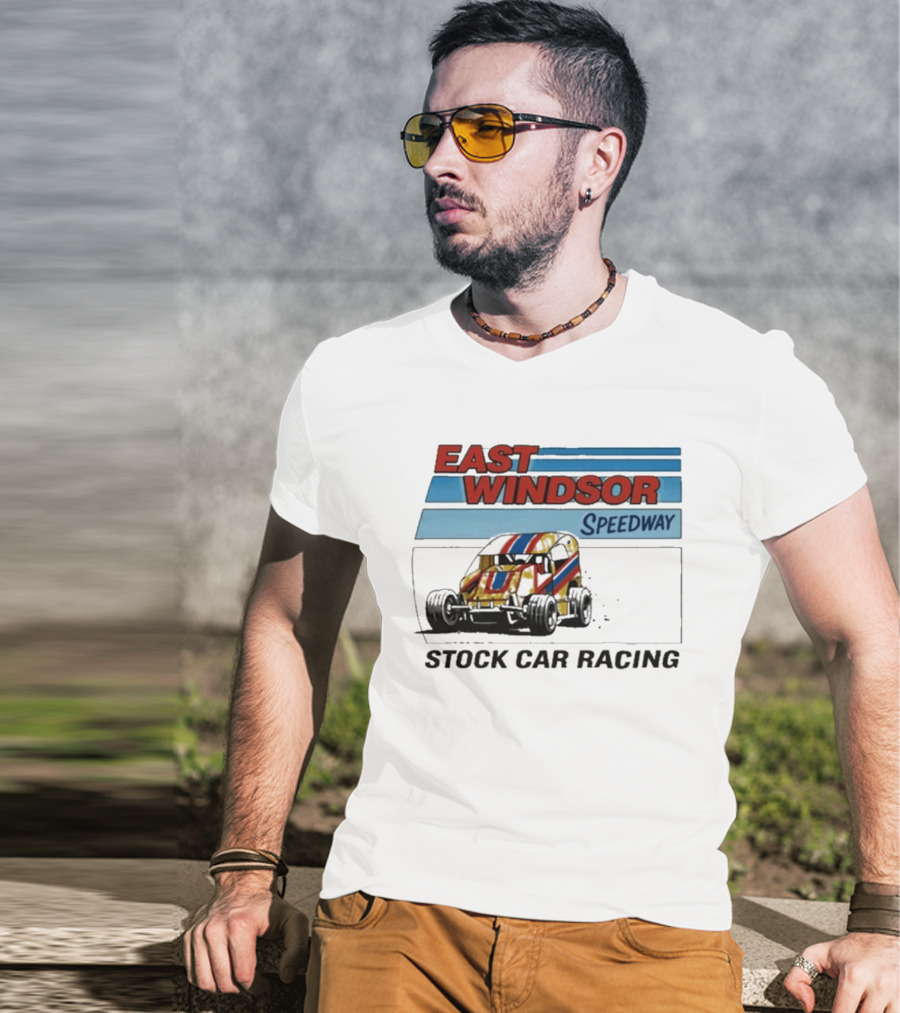 East Windsor Speedway Stock Car Racing Vintage Classic Auto Racing T-Shirt