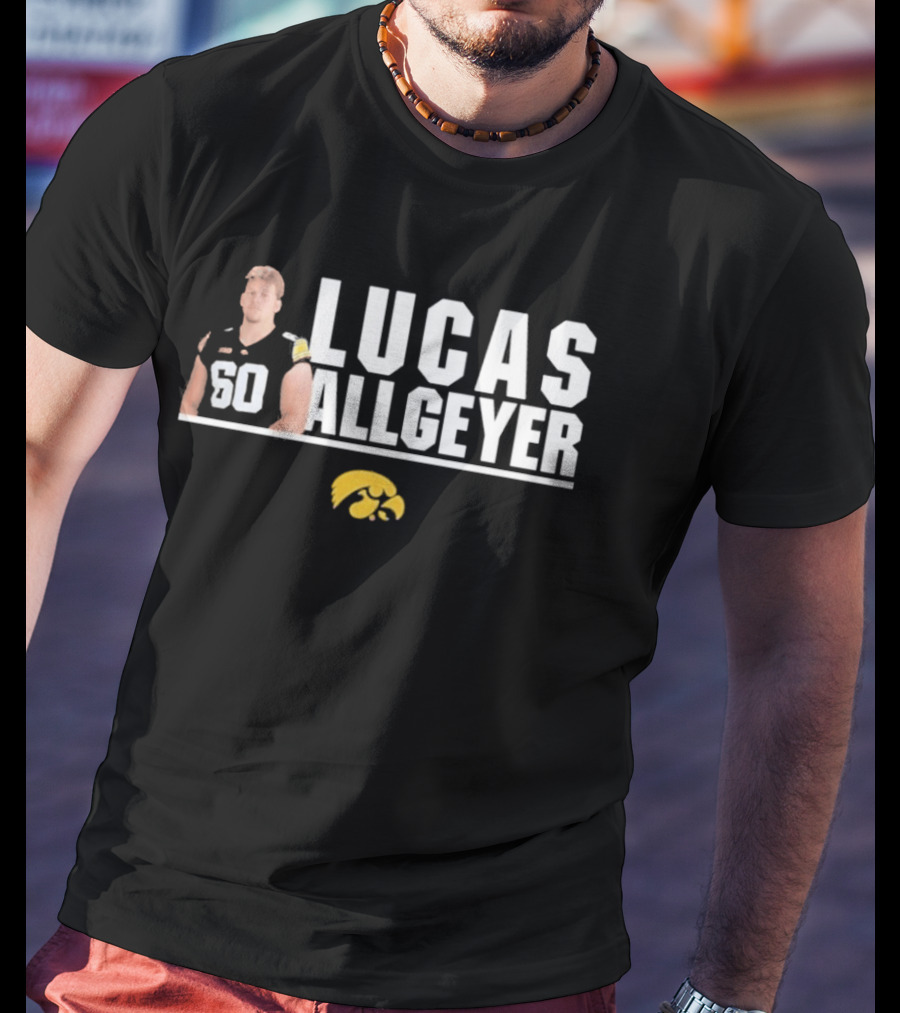 Lucas Allgeyer Iowa Hawkeyes Player 60 T-Shirt