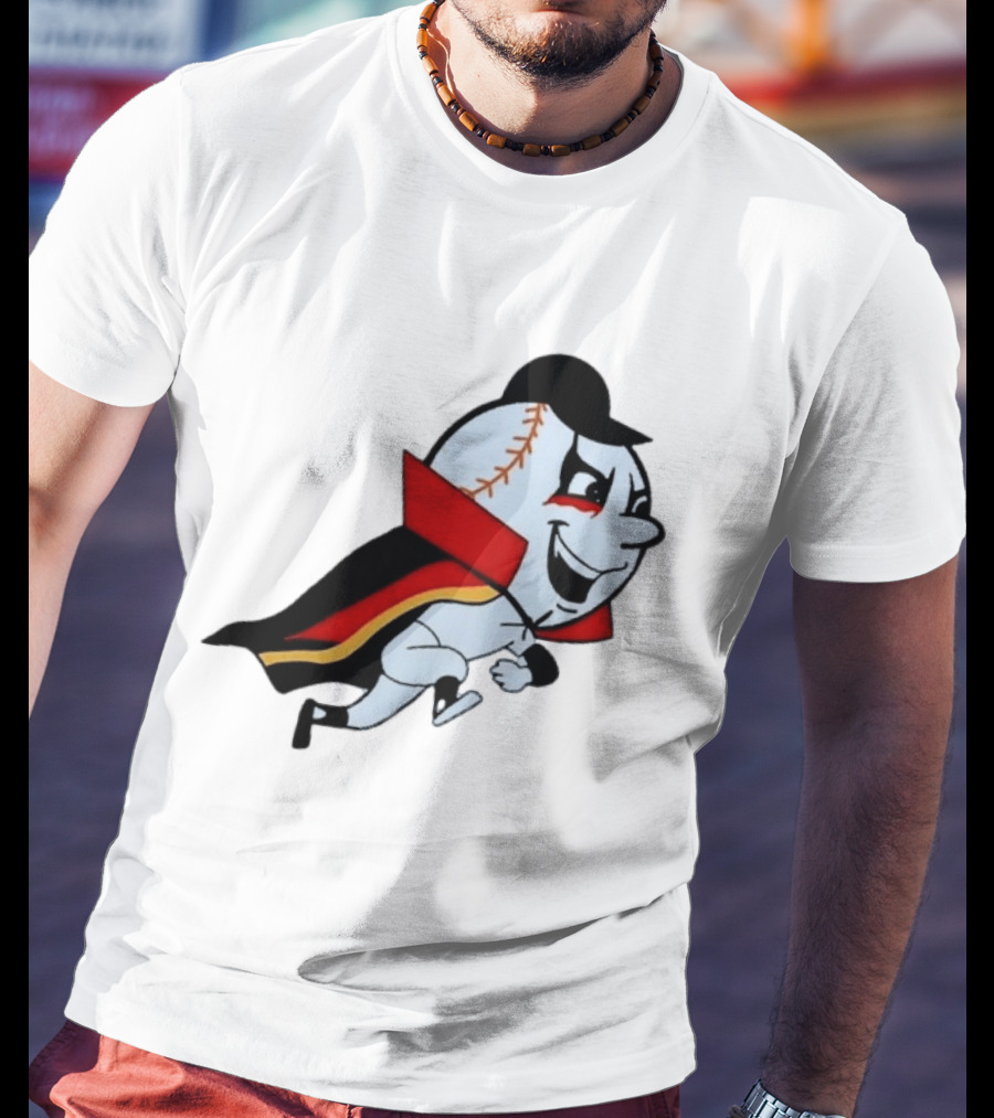 Mr. Met Danhausen Baseball Character With Cape And Makeup T-Shirt