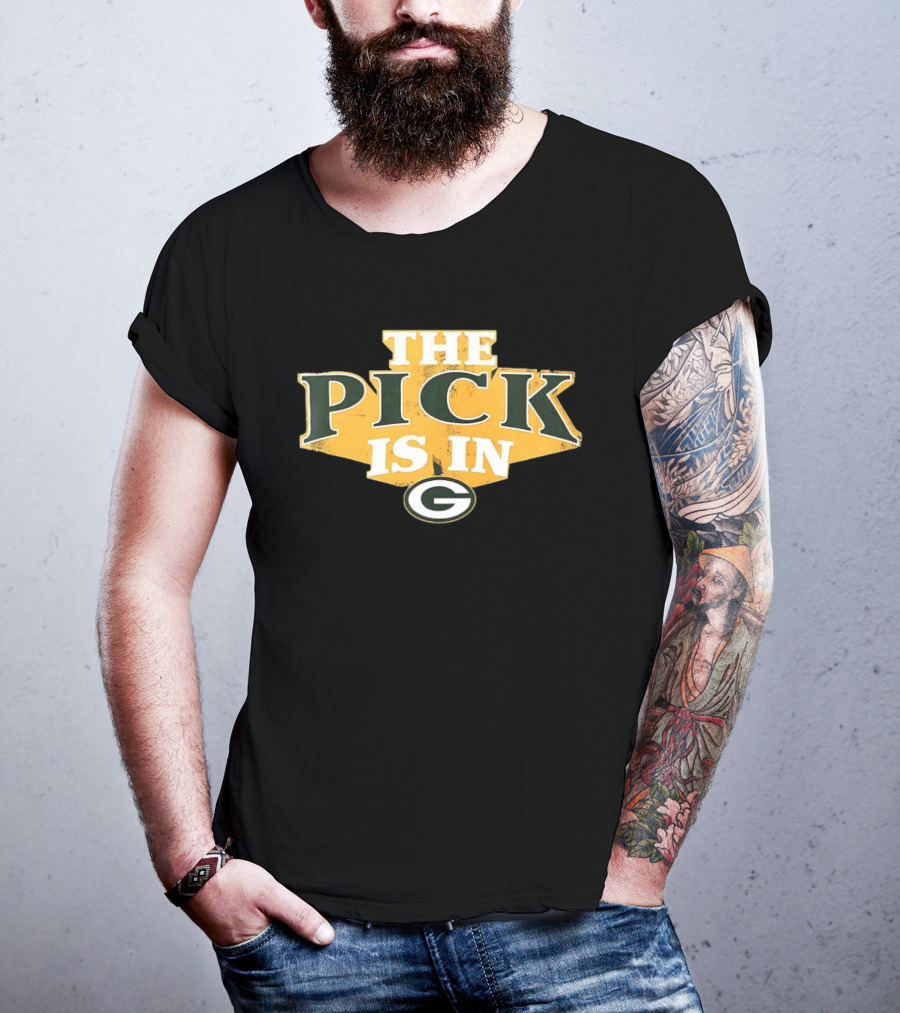 Green Bay Packers The Pick Is In Football Draft T-Shirt
