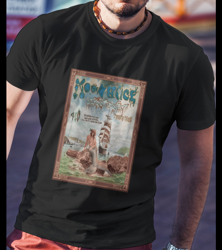 Moonalice Sweetwater Mill Valley 4 19 2026 Mermaid And Ship T-Shirt