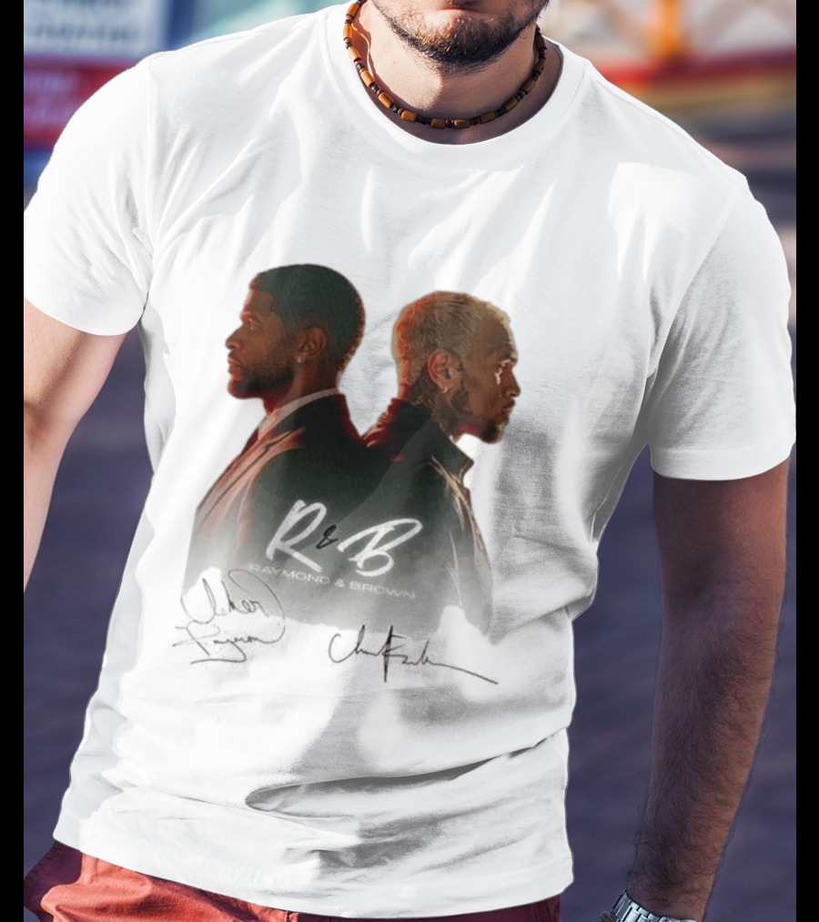 Raymond & Brown R&B Tour Usher Chris Brown Collaboration T-Shirt