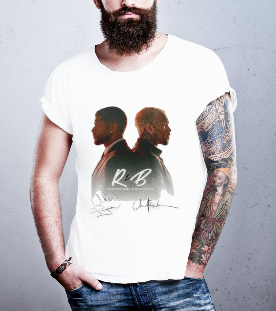 Raymond & Brown R&B Tour Usher Chris Brown Collaboration T-Shirt